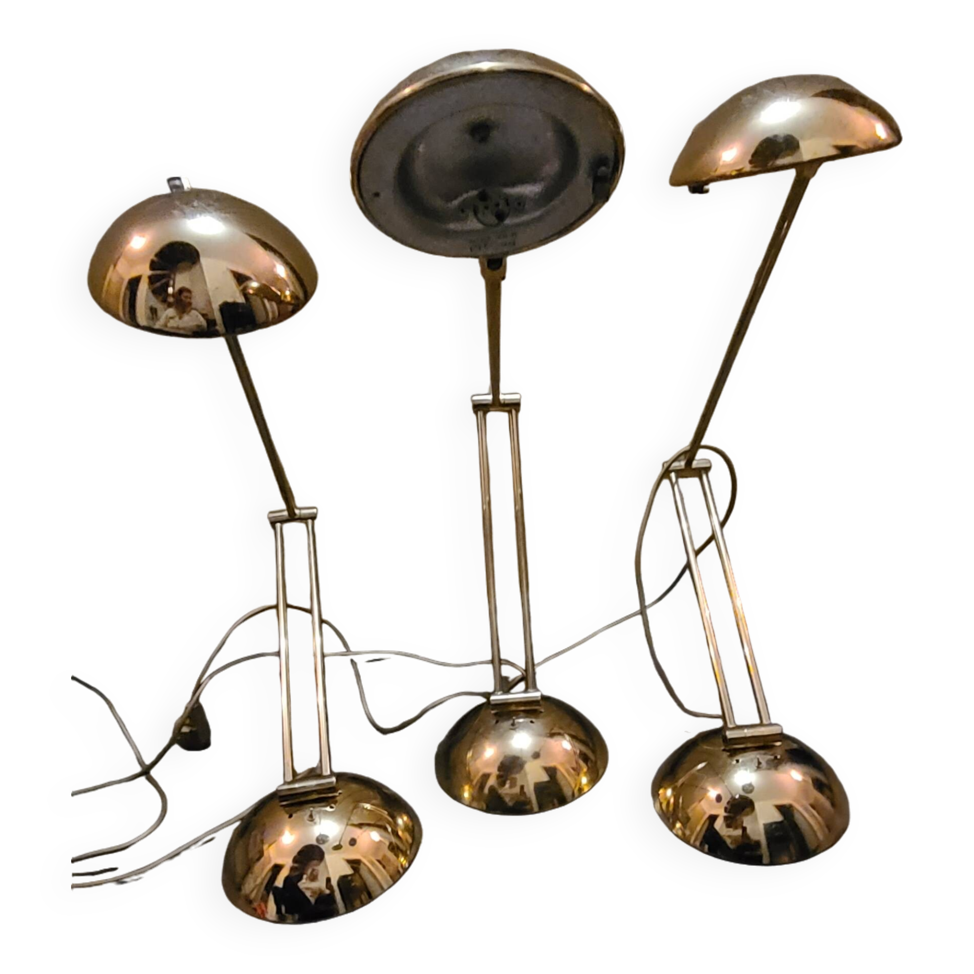 3 lampes de bureau vintage Zonca Voghera