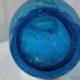 Vase en verre bleu granité Contantin Paris