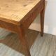 Firm table desk in raw solid oak vintage