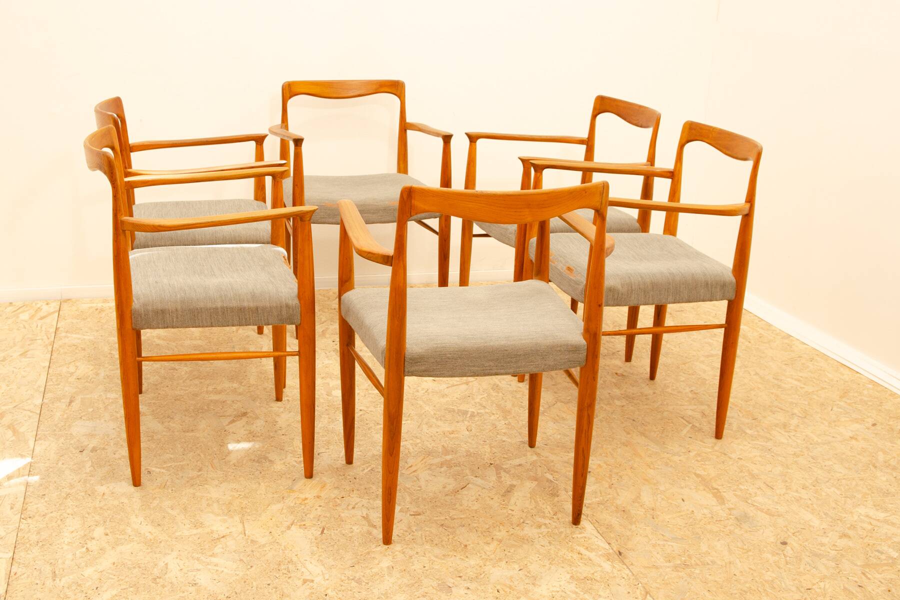 Chaises de salle à manger de style scandinave par Sedláček & Vyčítal, Tchécoslovaquie, années 1970