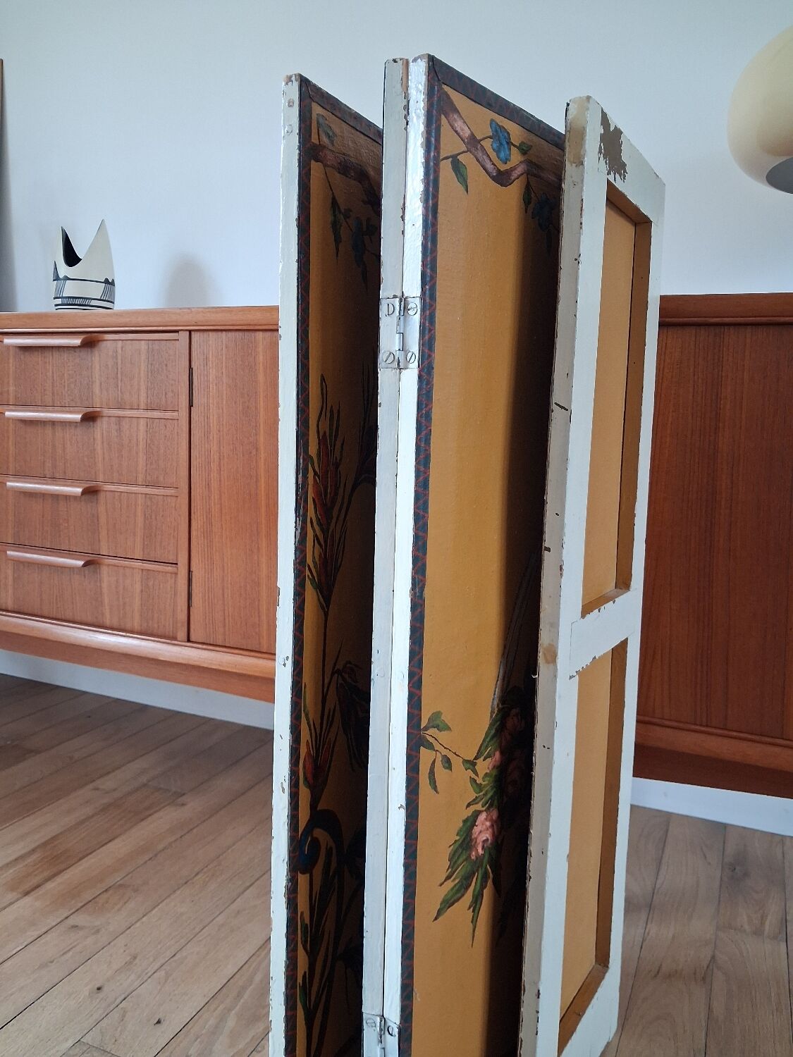 19th century decorative panel screen