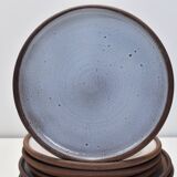 7 Vintage ceramic plates Norbert Pierlot Ratilly La borne