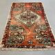 Small Vintage Turkish Rug 82x53 cm, Short Runner, Tribal, Shabby, Mini Carpet