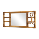 Mirror with 60s rattan pater
