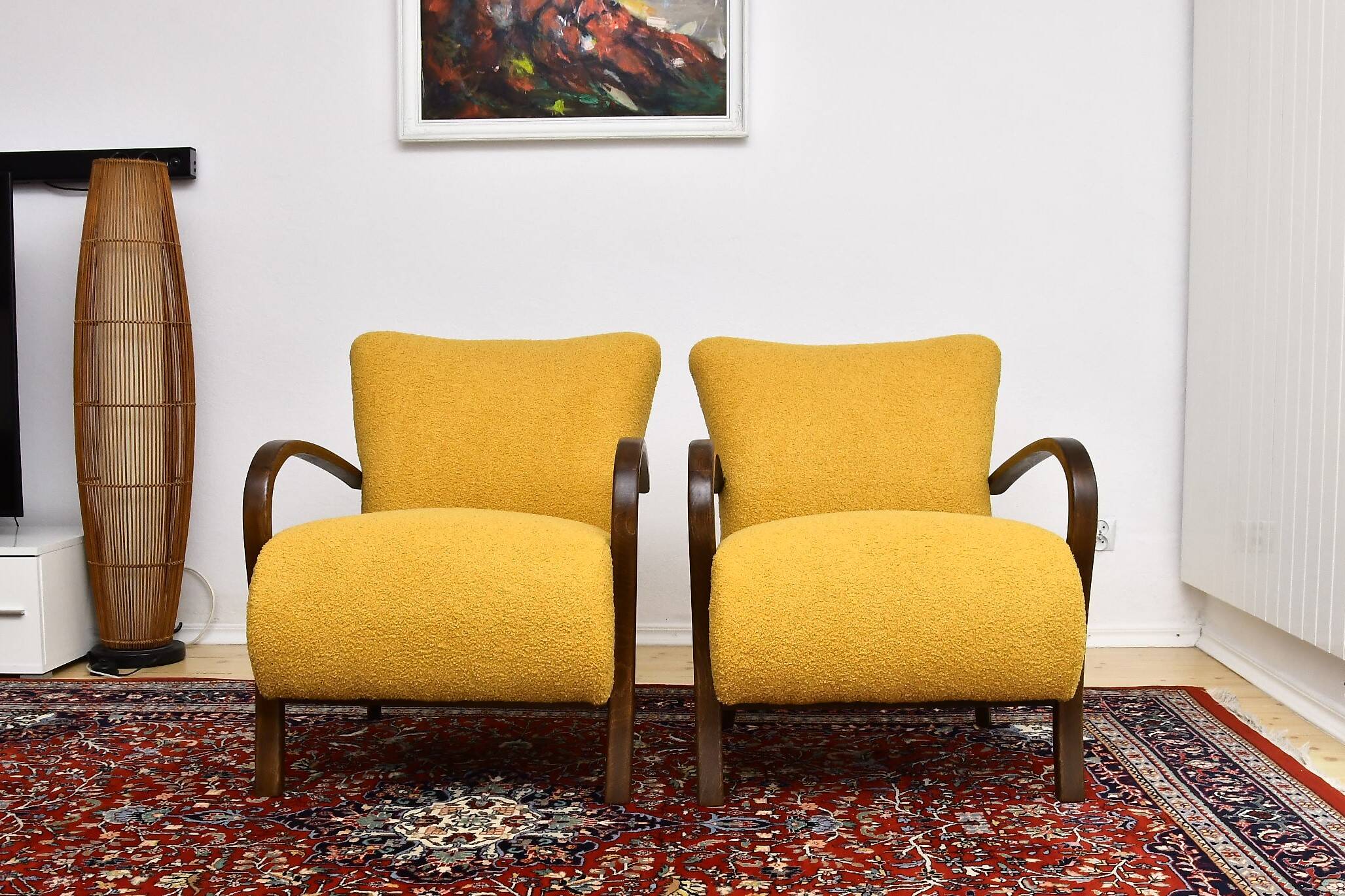 Art Deco armchairs in the style of Halabal, 1930s