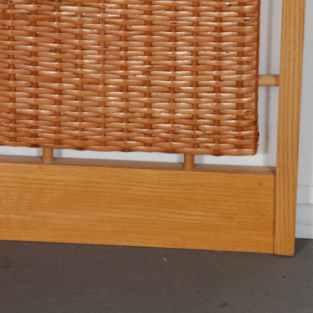 Rattan coat rack produced by Uluv in the 1960s