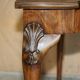 Console half-moon style Thomas Chippendale in flame mahogany.