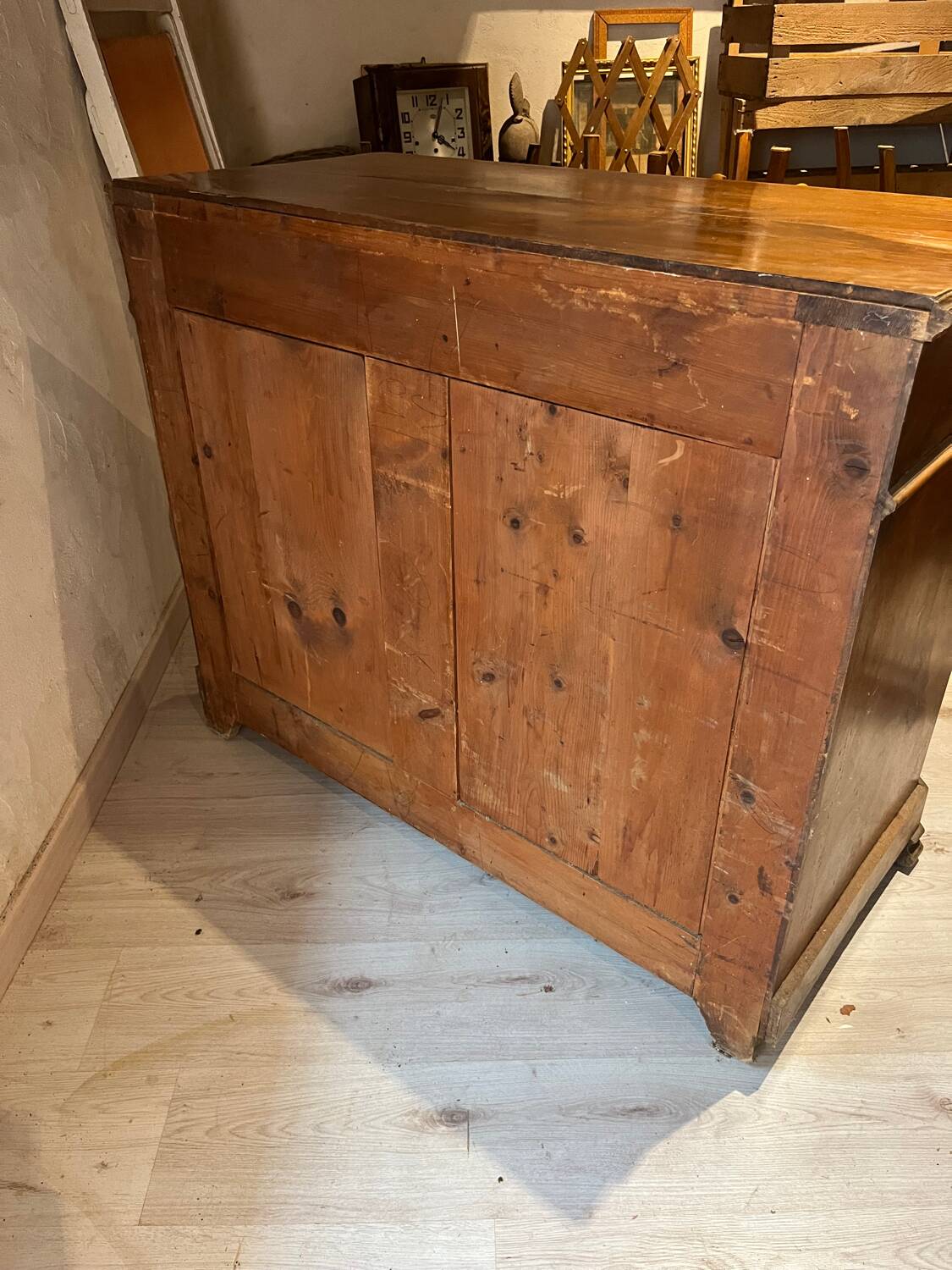 Antique walnut chest of drawers