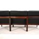 France & Son Set of 3 Modular Leather Armchairs by O. Gjerløv-Knudsen/T. Li