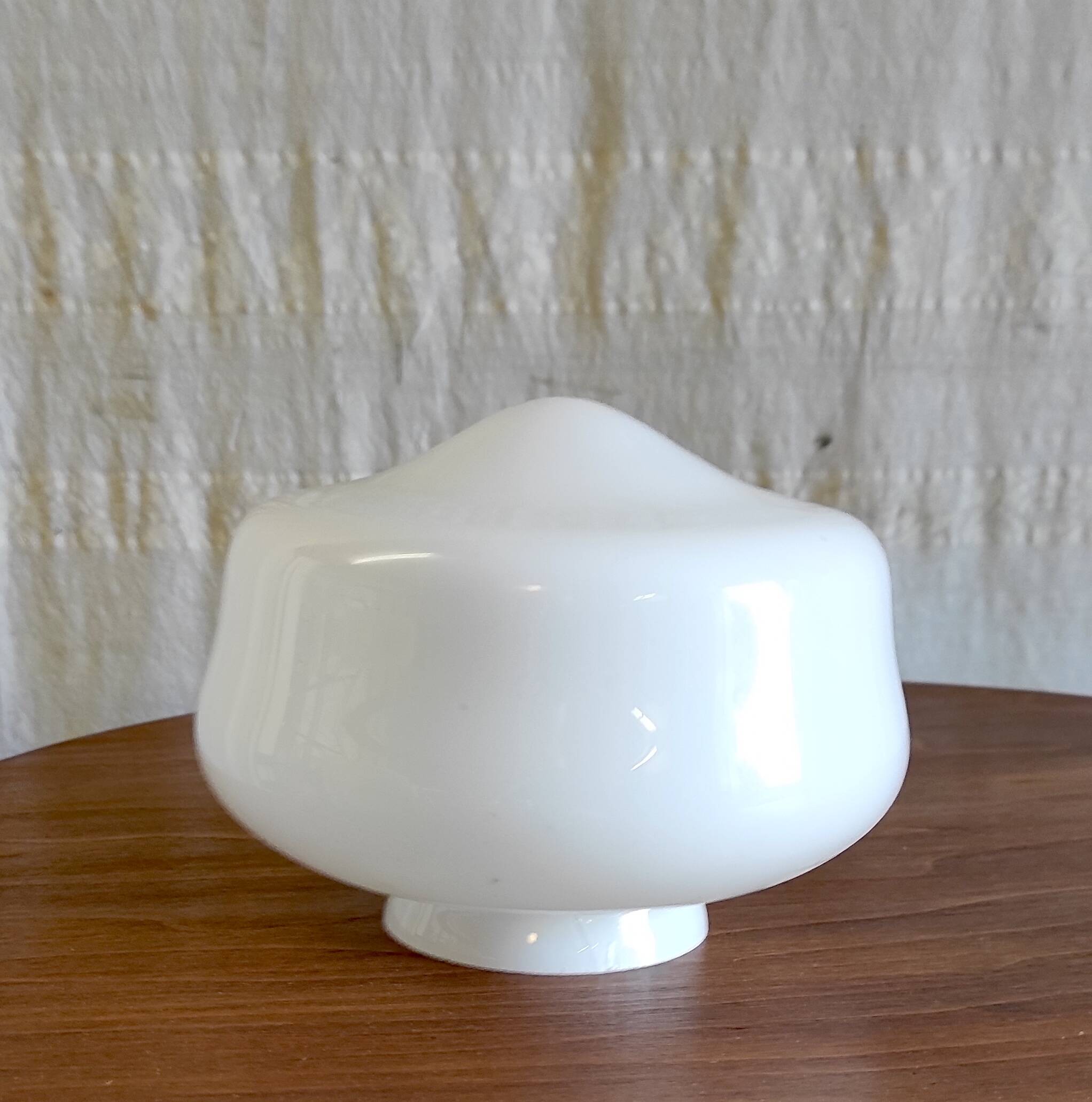 Industrial style opaline lampshade - mid-20th century
