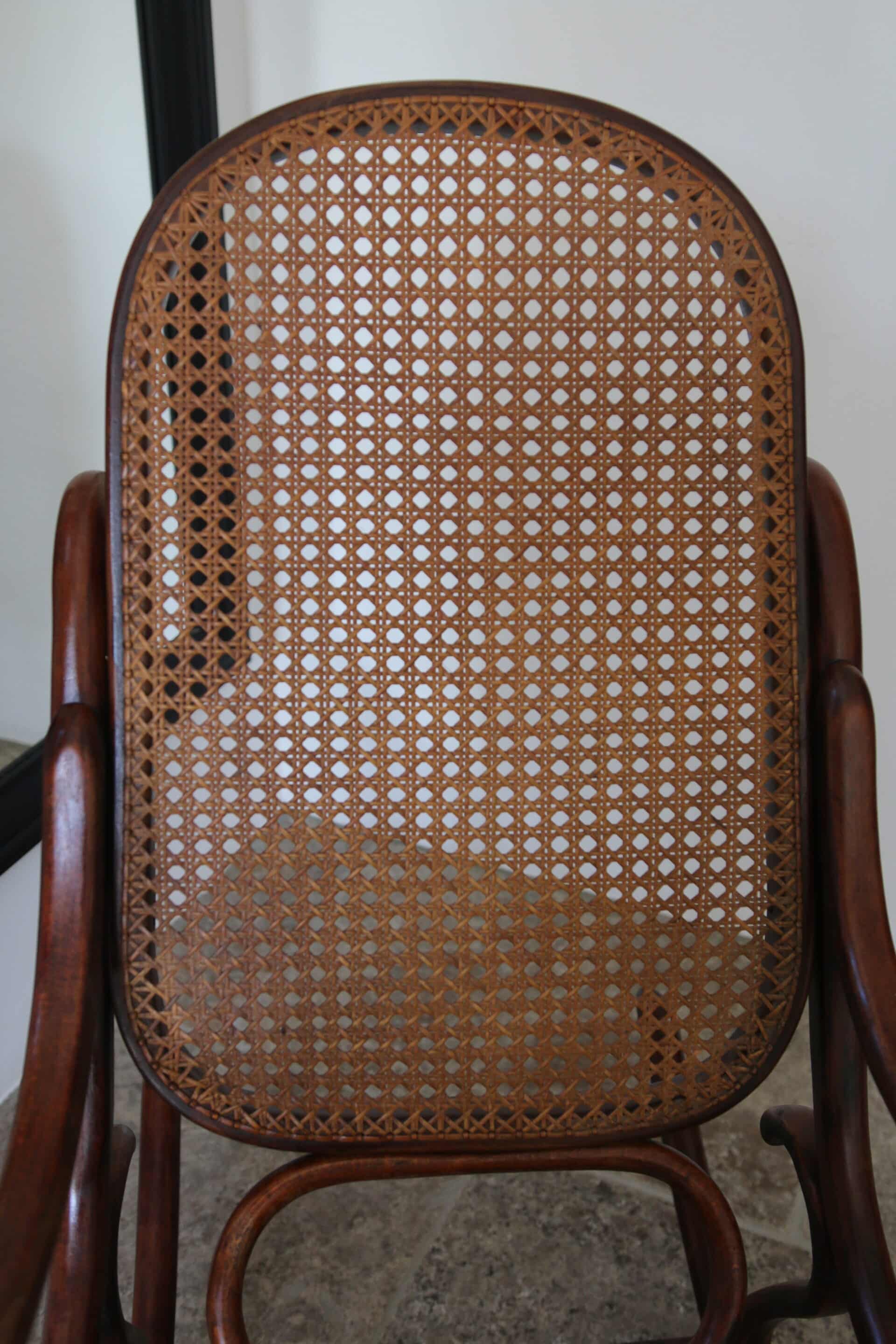 Vintage Thonet rocking chair, 1970s.