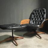 Iconic "Mr. Chair" Armchair & Ottoman – George Mulhauser for Plycra