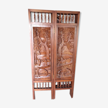 Solid wood screen