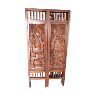 Solid wood screen