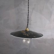 Vintage enamelled metal suspension