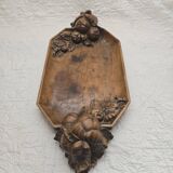 Plateau en bois sculpté fait main