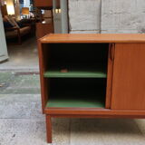 Two-door teak storage unit from the 1960s