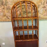 Vintage rattan shelf