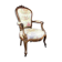 Fauteuil ancien en bois sculpté, époque Napoléon III, XIXe Siècle