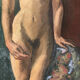 Female nude painting, oil on canvas