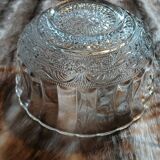 Antique cut glass salad bowl