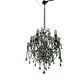 Green Murano Macaroni Chandelier 1950’s