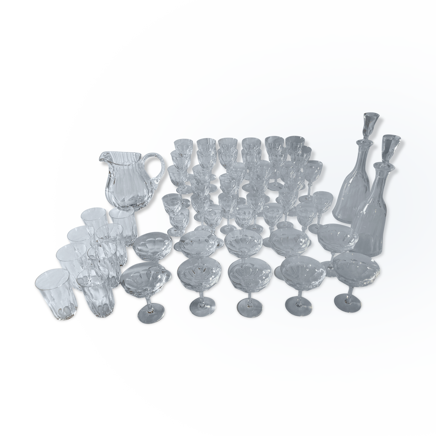 Service of crystal glasses from Wien brand Josephinehütte