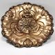 Vintage chiseled and embossed cast bronze centerpiece bowl, Italy