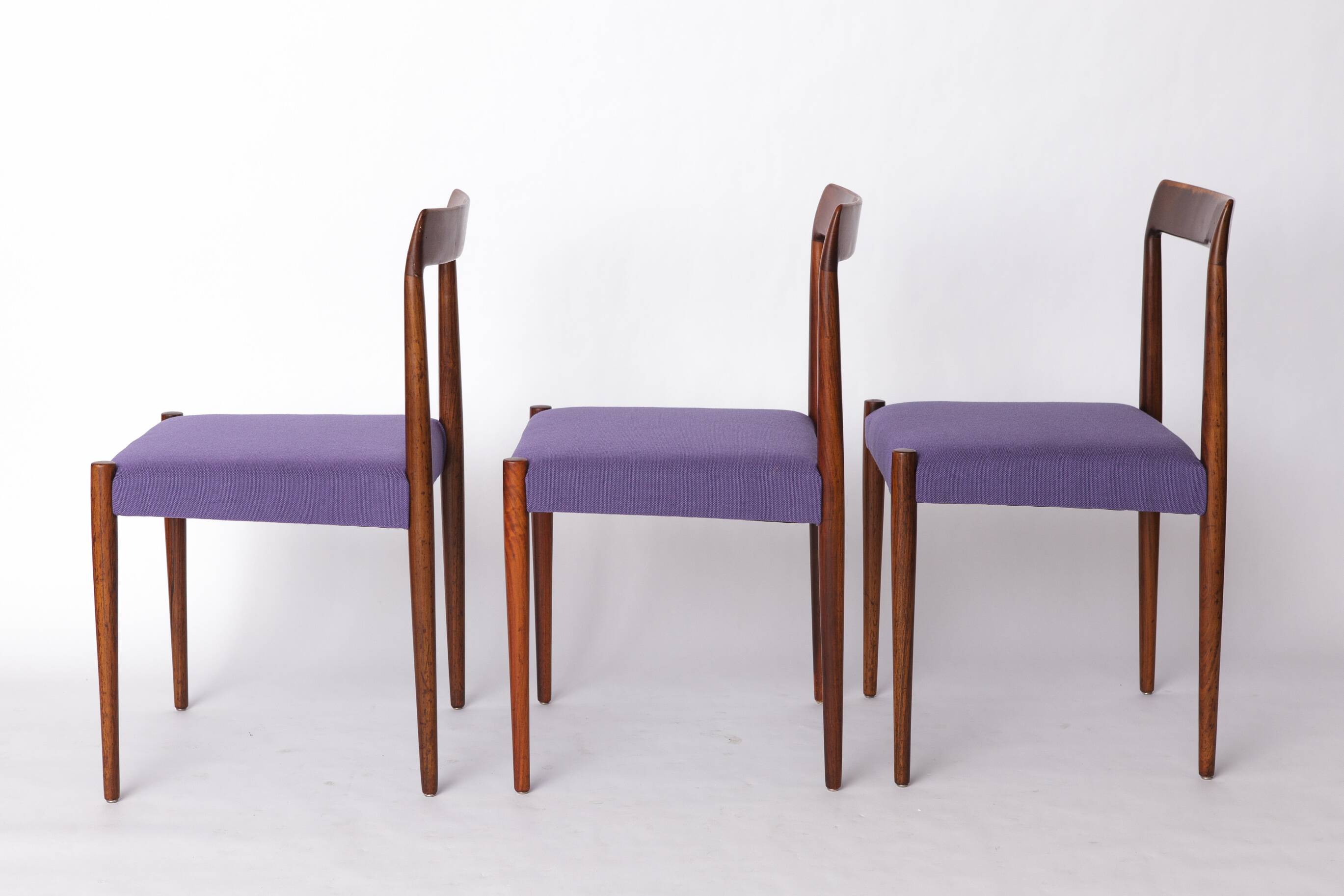 Set of 6 Vintage Rosewood Dining Chairs by Lübke, Germany, 1970s