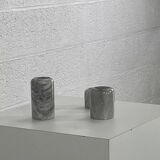 Pair of marble candlesticks