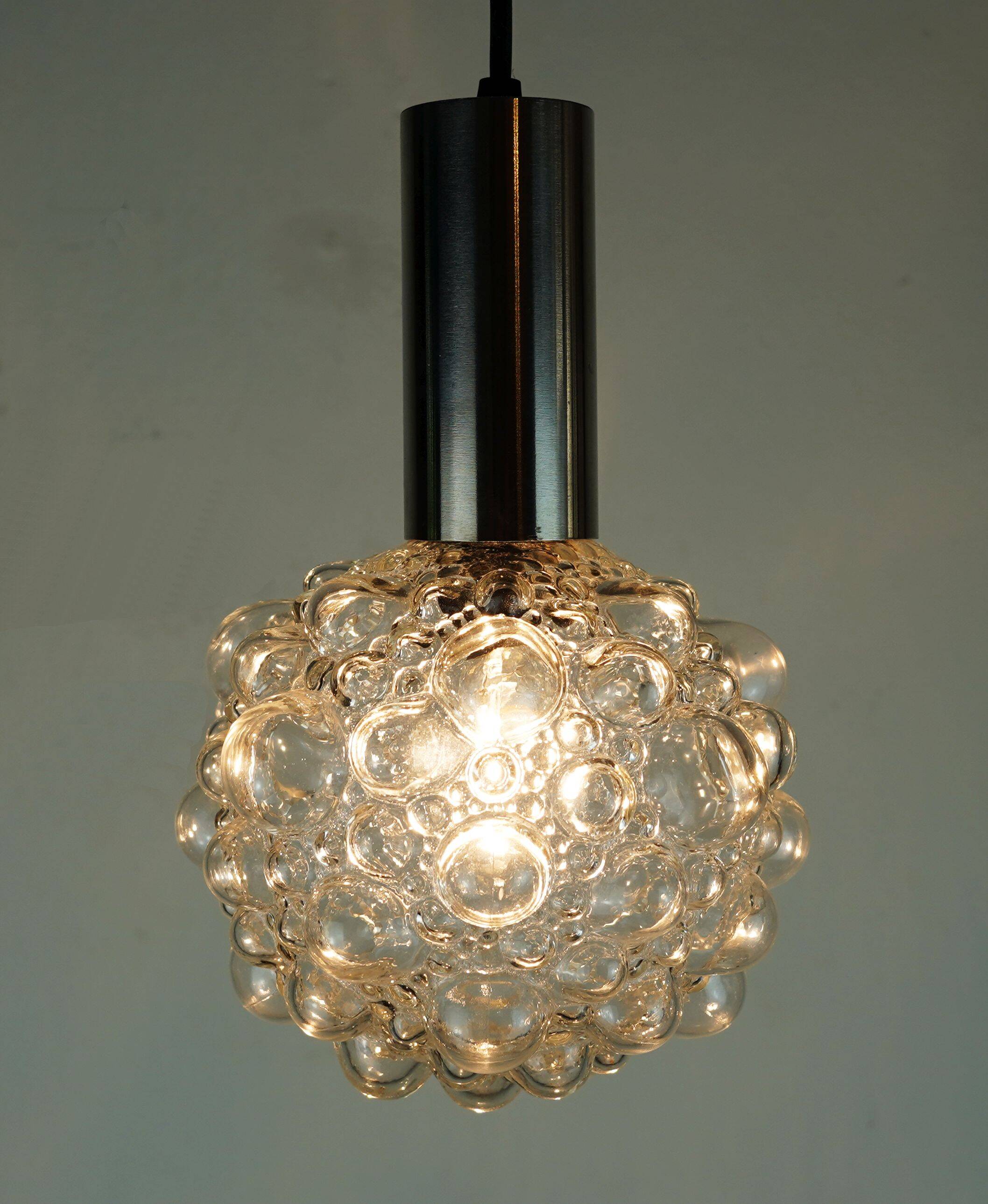 Suspension bubble en verre, milieu XXème