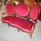 Louis Philippe sofa medallion in mahogany from the 19th century