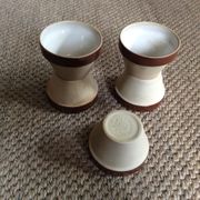 Series of 5 sandstone ramekins