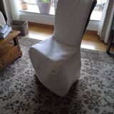 Set of 6 cane chairs + covers
