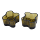 Pair of glass tealight holders from Iittala 1960