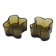Pair of glass tealight holders from Iittala 1960