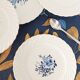 Lot de 4 assiettes à dessert lunéville tradition fleurs bleues