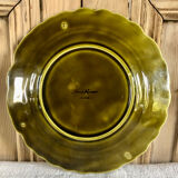 6 old Sarreguemines slip plates