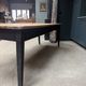 Farm table with black patinated legs (renovated)