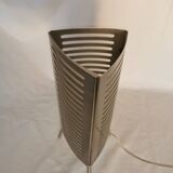 Openwork stainless steel table lamp, Sweden, 1990