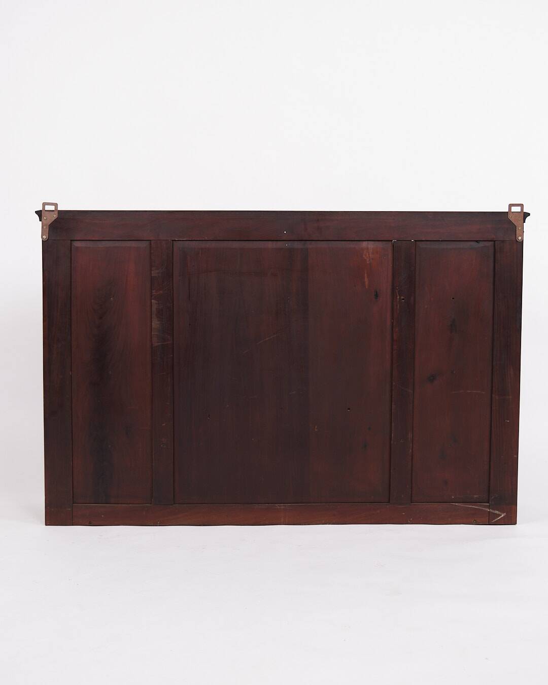 Wall-hung bookcase - hand-polished mahogany - shelf sections - 1890s