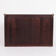 Wall-hung bookcase - hand-polished mahogany - shelf sections - 1890s