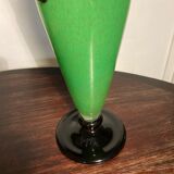 Green vase degué 38 cm