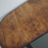 Large Oval Dutch Rustic Farmhouse Teak Dining Table
