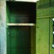Vestiaire en bois vert
