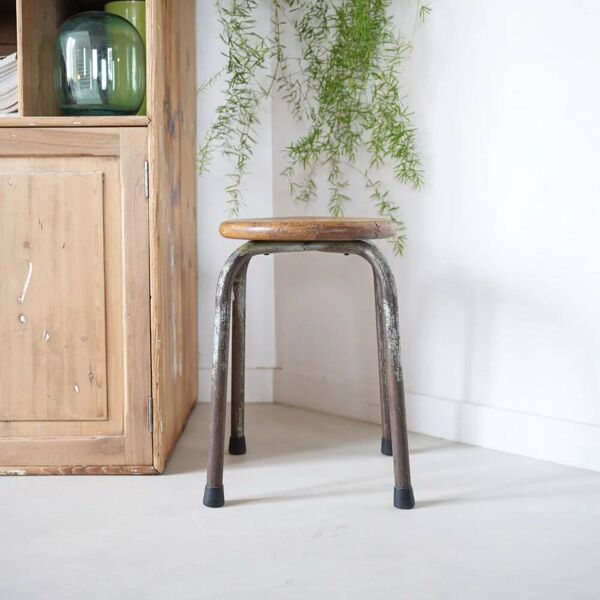 Tabouret d’atelier ancien
