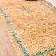 Peach Vintage Moroccan Rug 144 x 270 cm, Berber Wool Rug, Handmade Boho Rug