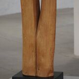 Large Wooden Sculpture "Joy" by Ole Wettergren, Modern Danish, 1980s