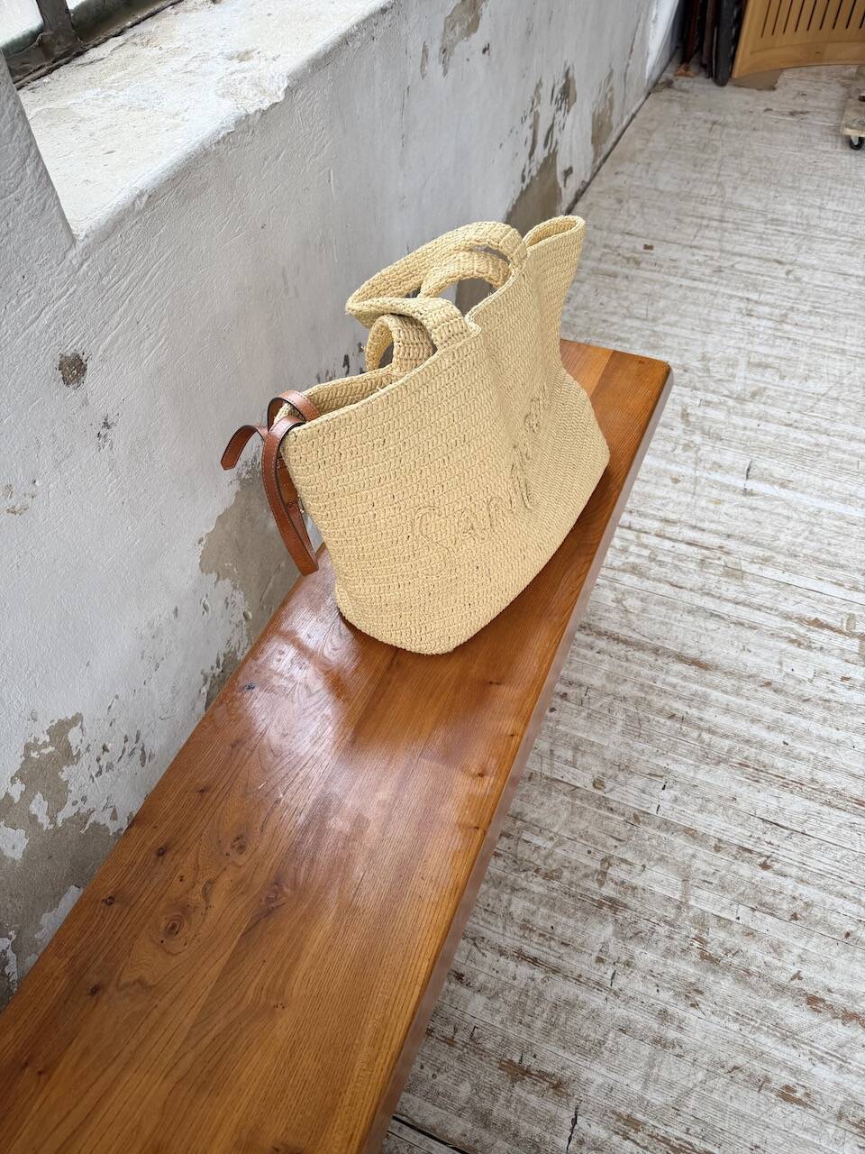 Chapo S14 blonde oak bench 172cm vintage