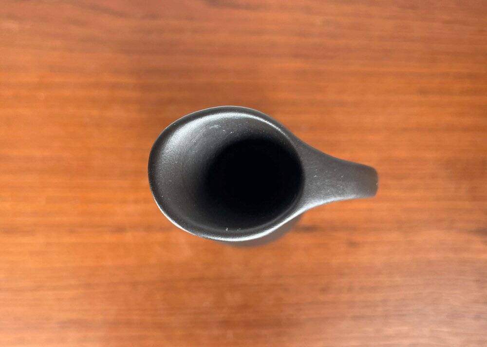 Mid-Century Modern Minimalist Wormser Terra-Sigillata Pottery Carafe Vase, Germany, 1960s